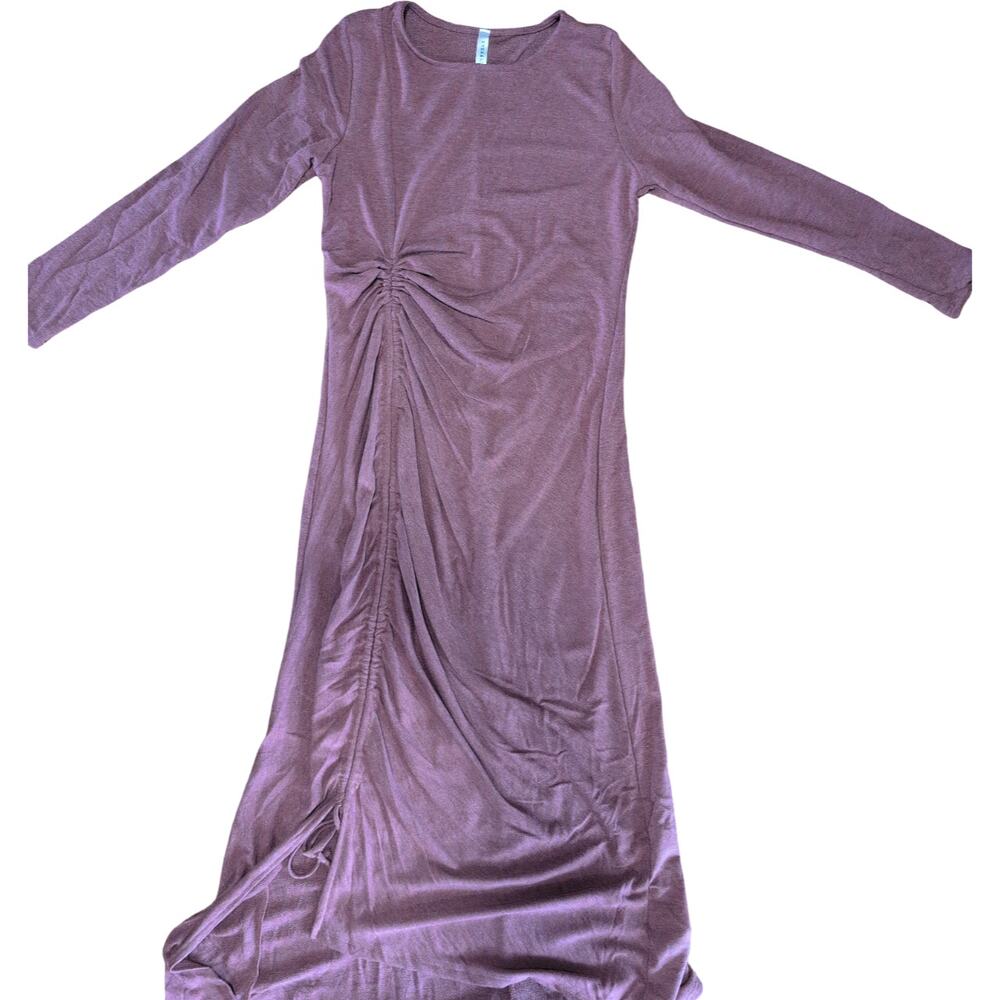 Purple long sleeve maxi
